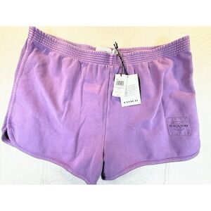 COACH New NWT Garment Dye Retro Sweatshorts Size XL Extra Large Lavender